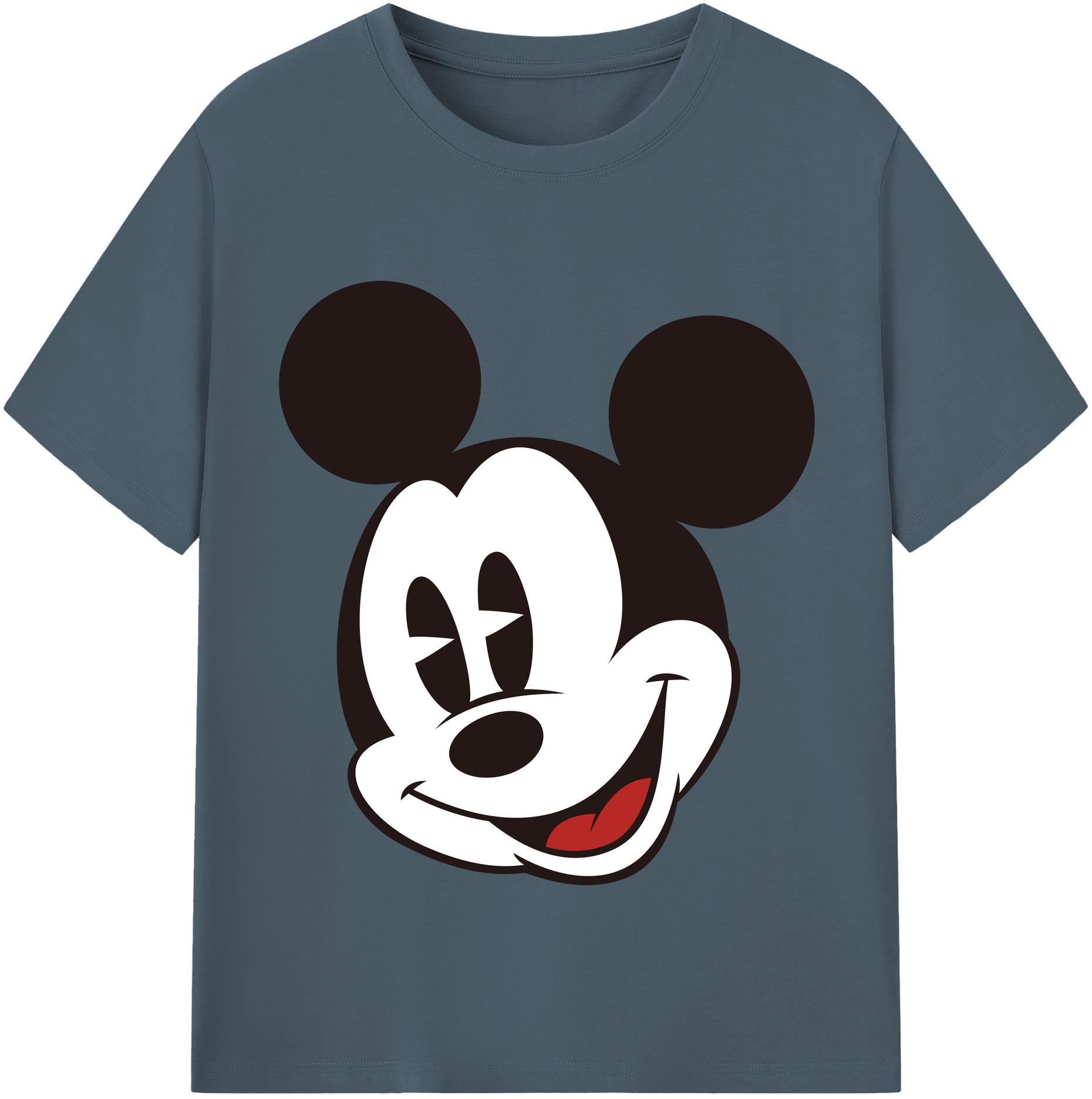 （画像用） ミッキーマウス Mickey Mouse 綿100％半袖Tシャツ（フロントプリント）